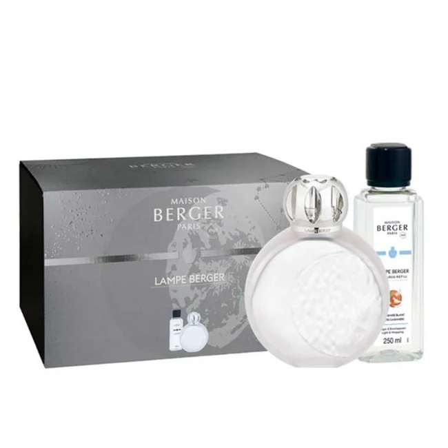 Cofre Lámpara Berger Astral Givreé y Cachémire Blanc