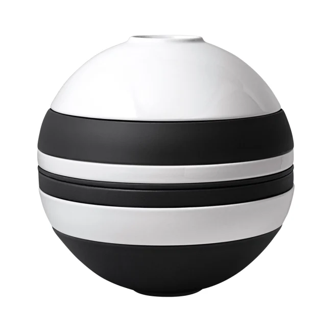 Vajilla De Porcelana La Boule Black And White