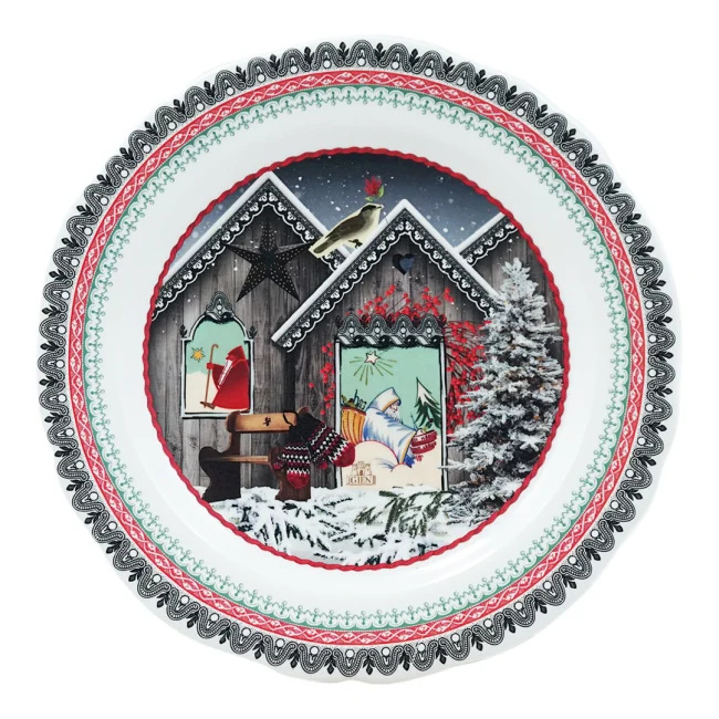 Plato De Postre Chalet Navidad 2018