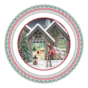Plato De Postre Chalet Navidad 2019