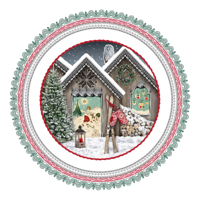 Plato De Postre Chalet Navidad 2019