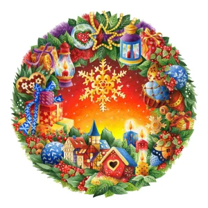 Plato de Postre Navidad Rojo 2019